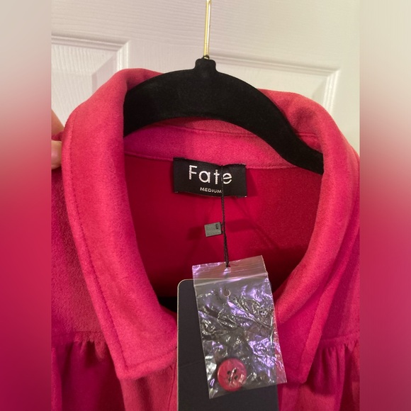 Fate Red Button-Up Dress - Picture 3 of 6